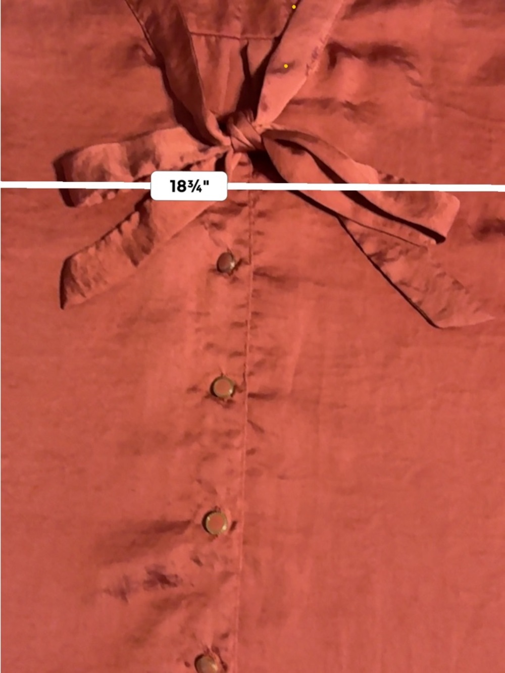 Elementz Sleeveless Satin Blouse XL | Rust Copper Silky Top - Picture 4 of 5